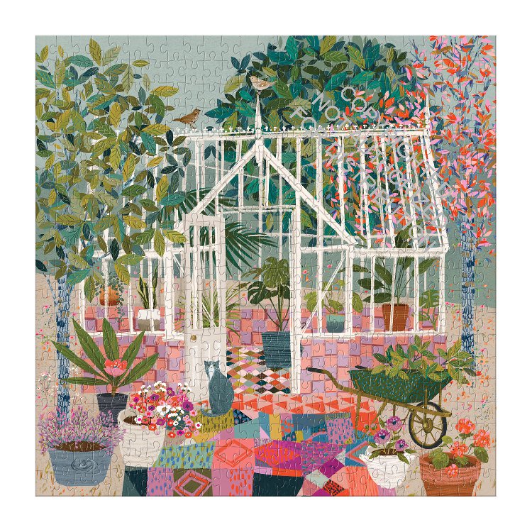 Galison | 500 Pieces | Greenhouse Gardens Puzzle