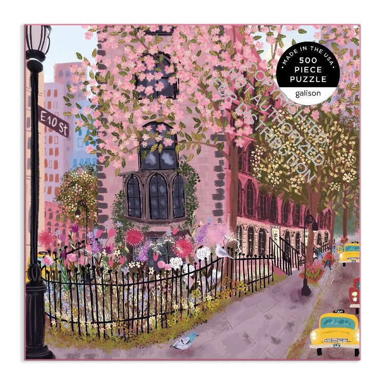 Galison | 500 Pieces | Blooming Streets Puzzle