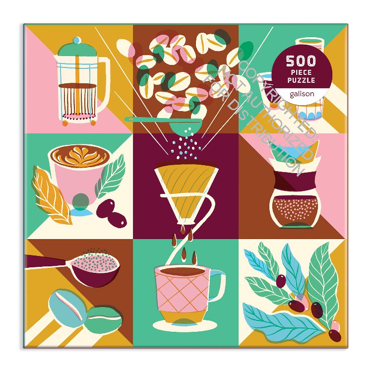 Galison | 500 Pieces | Coffeeology Puzzle