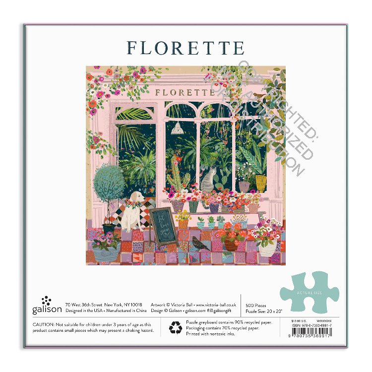 Galison | 500 Pieces | Florette Puzzle