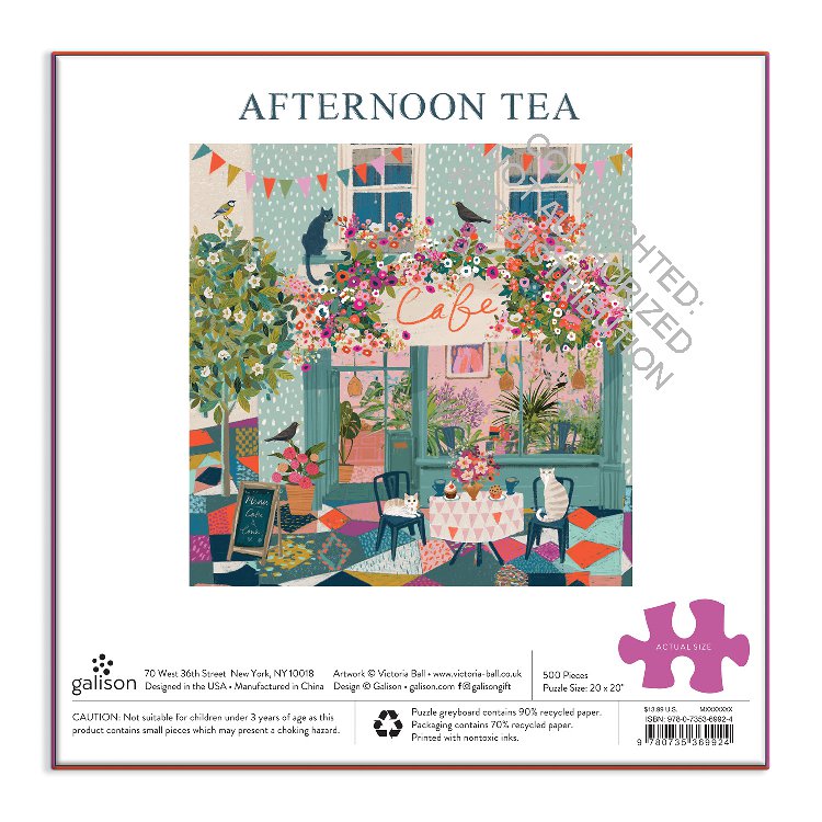 Galison | 500 Pieces | Afternoon Tea Puzzle