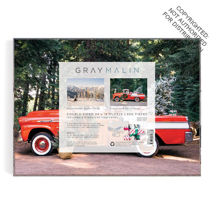 Galison | 500 Pieces | Gray Malin The Winter Holiday Sided Puzzle