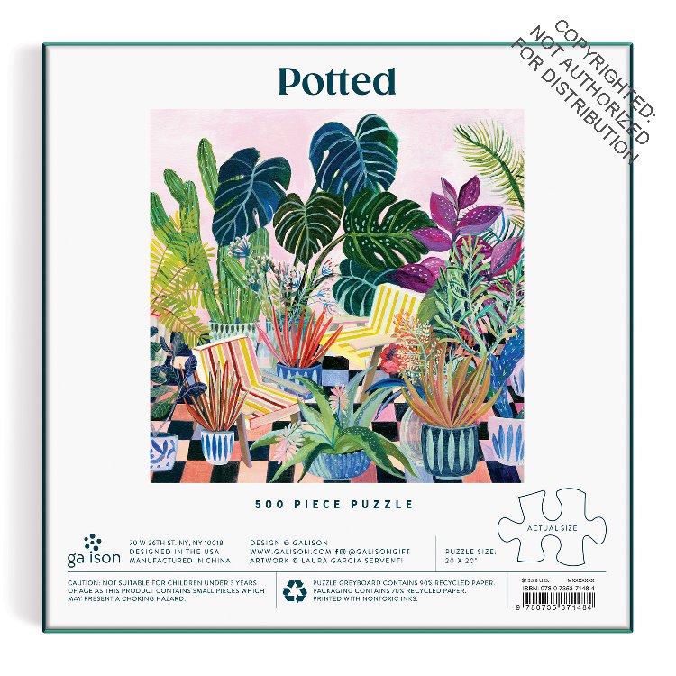 Galison | 500 Pieces | Potted Puzzle