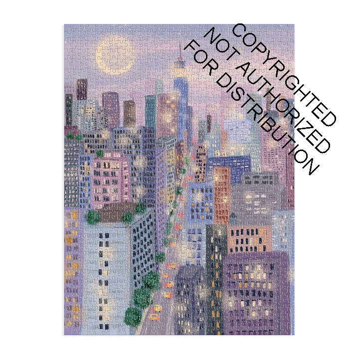 Galison | 1000 Pieces | City Lights Puzzle