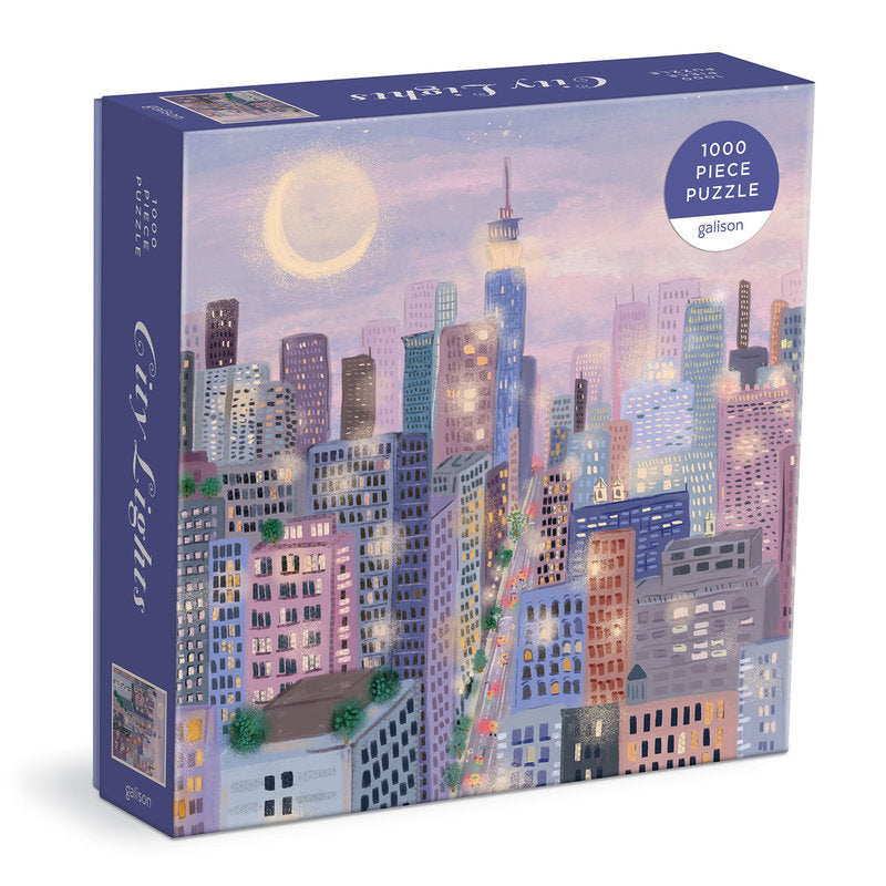 Galison | 1000 Pieces | City Lights Puzzle