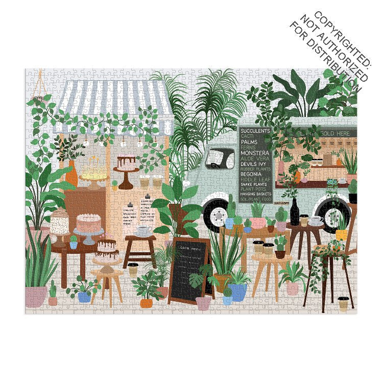 Galison | 1000 Pieces | Plant Cafe Puzzle