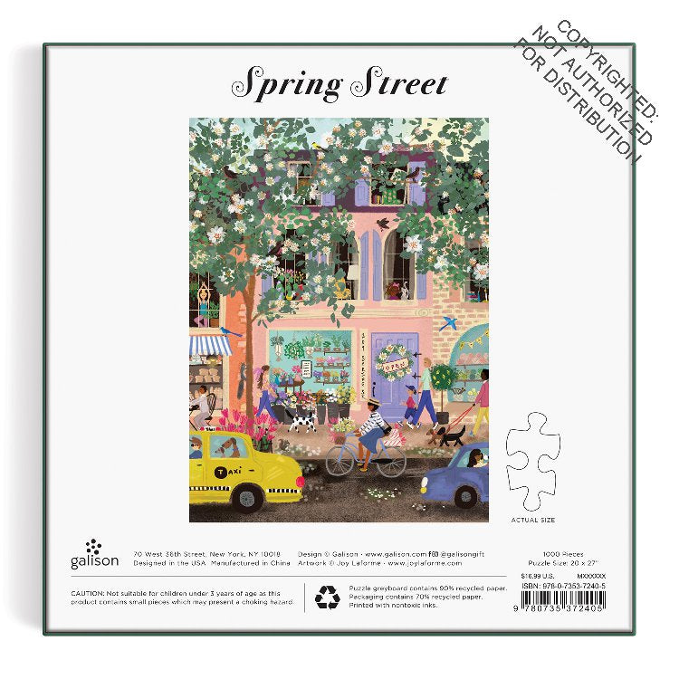 Galison | 1000 Pieces | Spring Street Puzzle