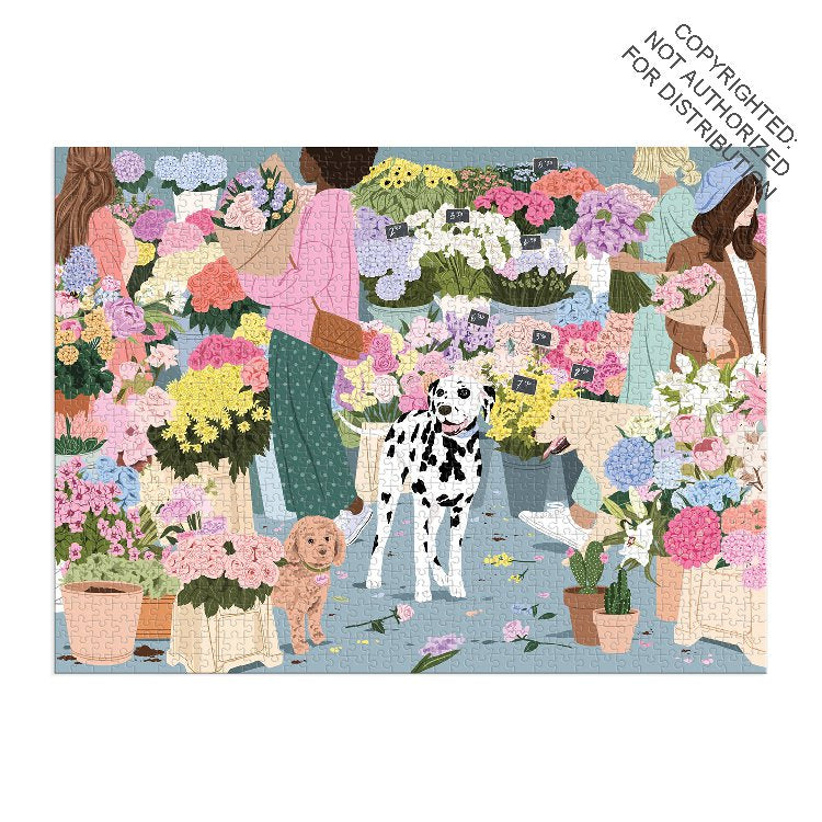 Galison | 1000 Pieces | Flower Market Puzzle