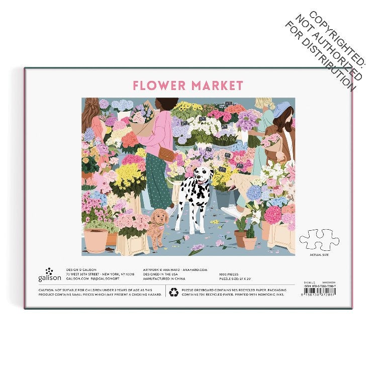 Galison | 1000 Pieces | Flower Market Puzzle