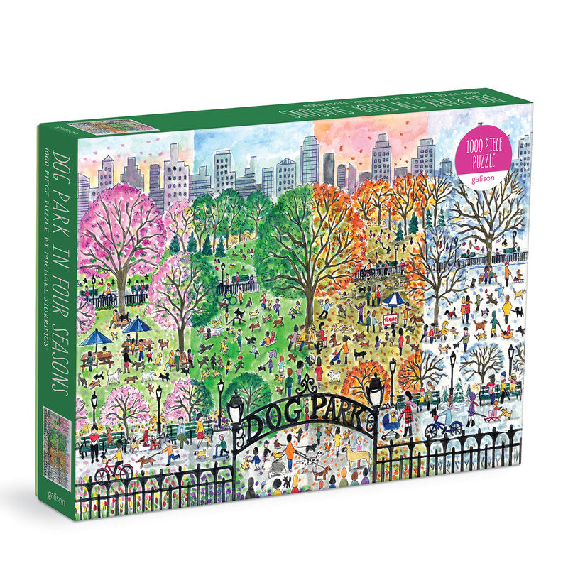 Galison | 1000 Pieces | Dog Park in Four SeasonsPuzzle