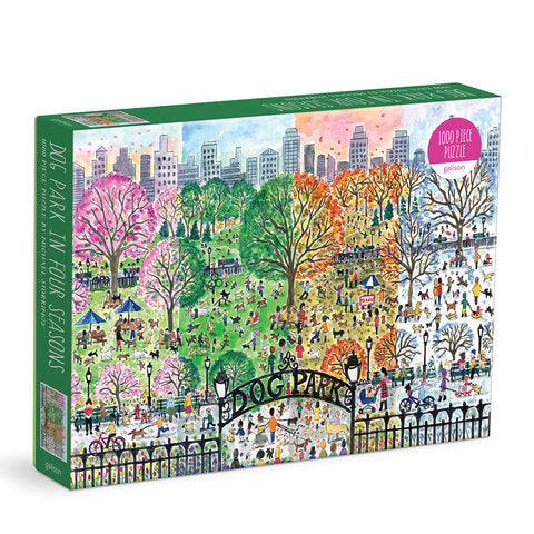 Galison | 1000 Pieces | Dog Park in Four SeasonsPuzzle