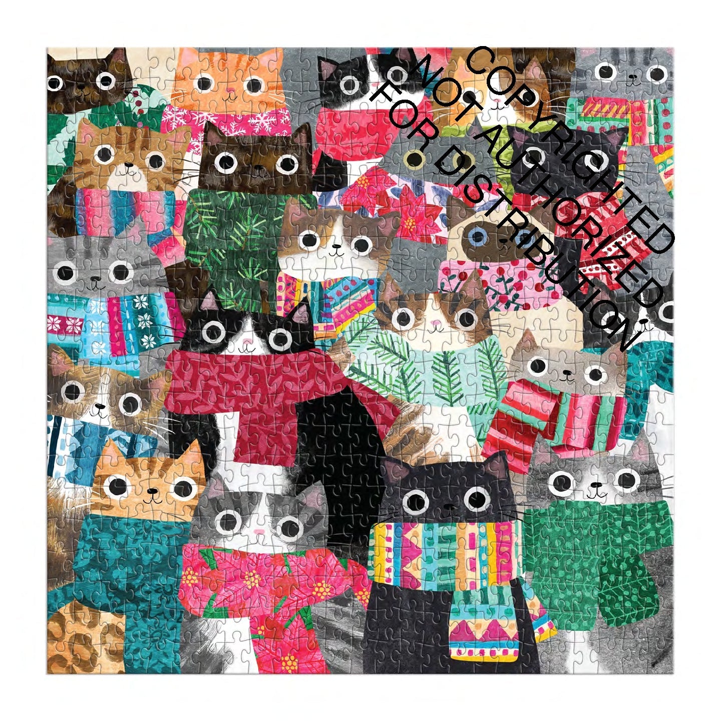 Galison | 500 Pieces |  Wintry Cats Puzzle