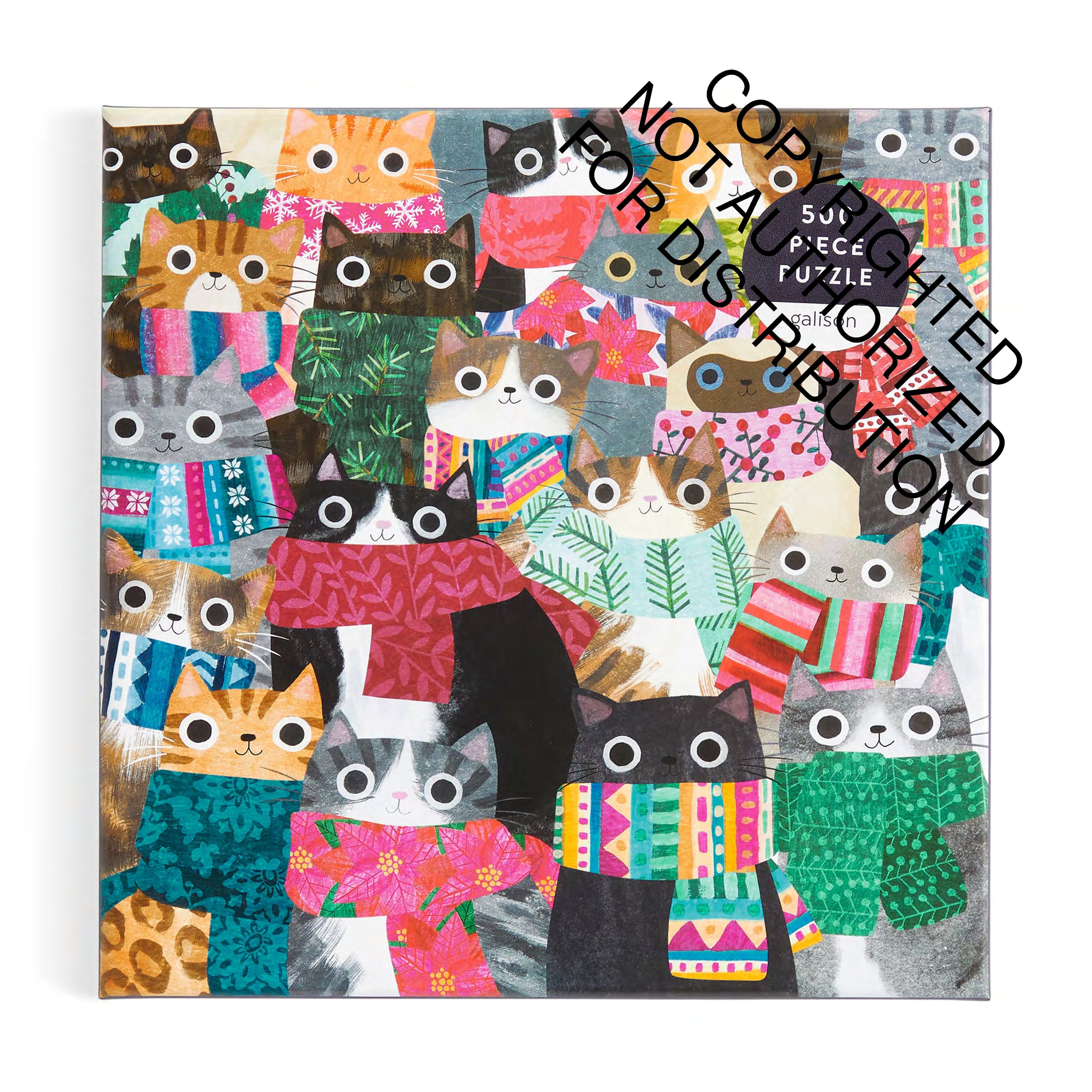 Galison | 500 Pieces |  Wintry Cats Puzzle