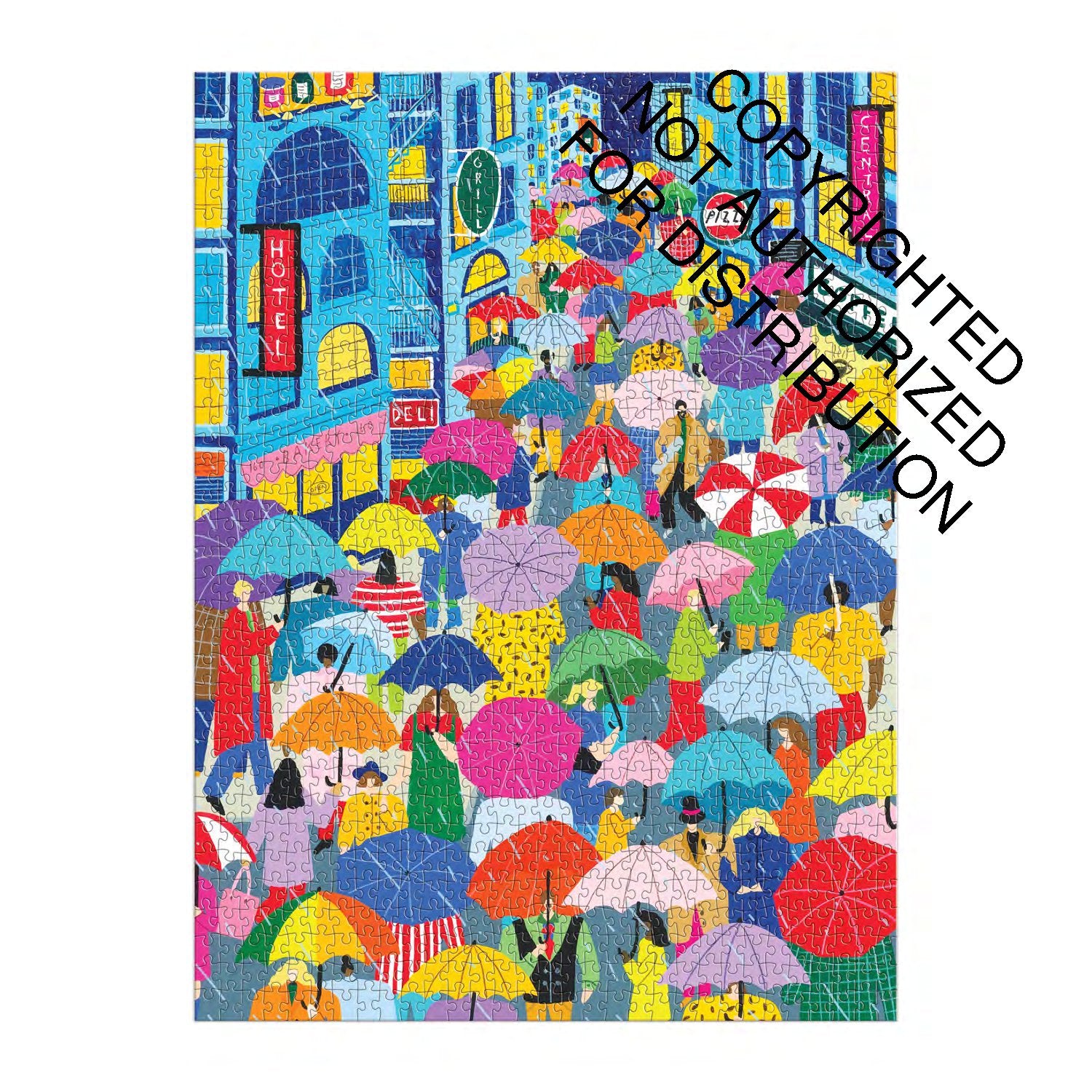 Galison | 1000 Pieces | Umbrella Lane Puzzle