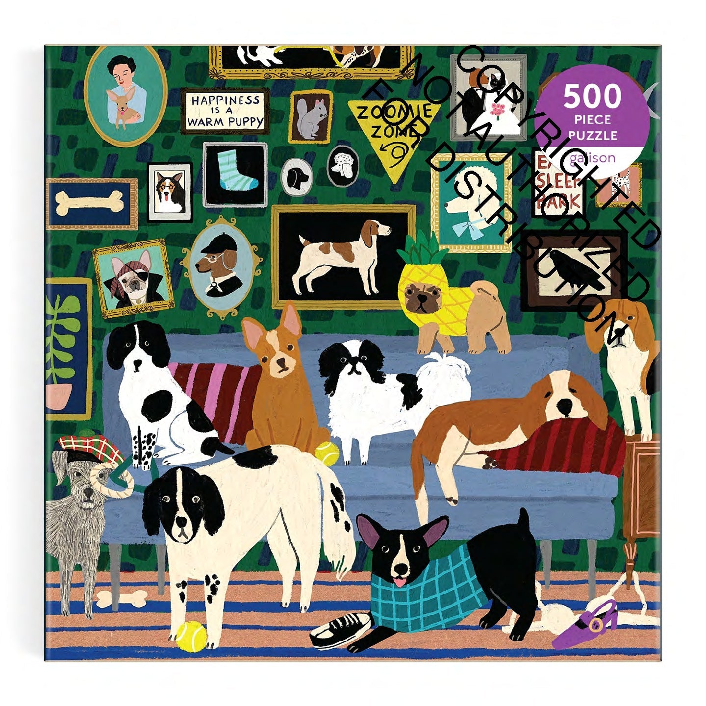 Galison | 500 Pieces | Lounge Dogs Puzzle