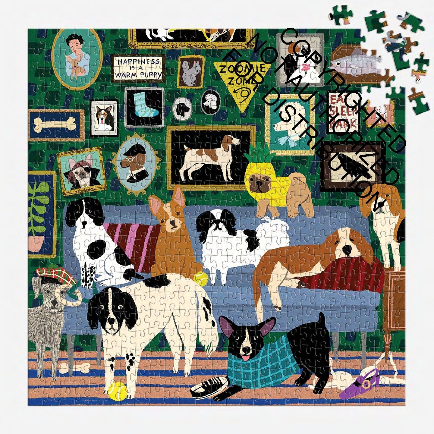 Galison | 500 Pieces | Lounge Dogs Puzzle