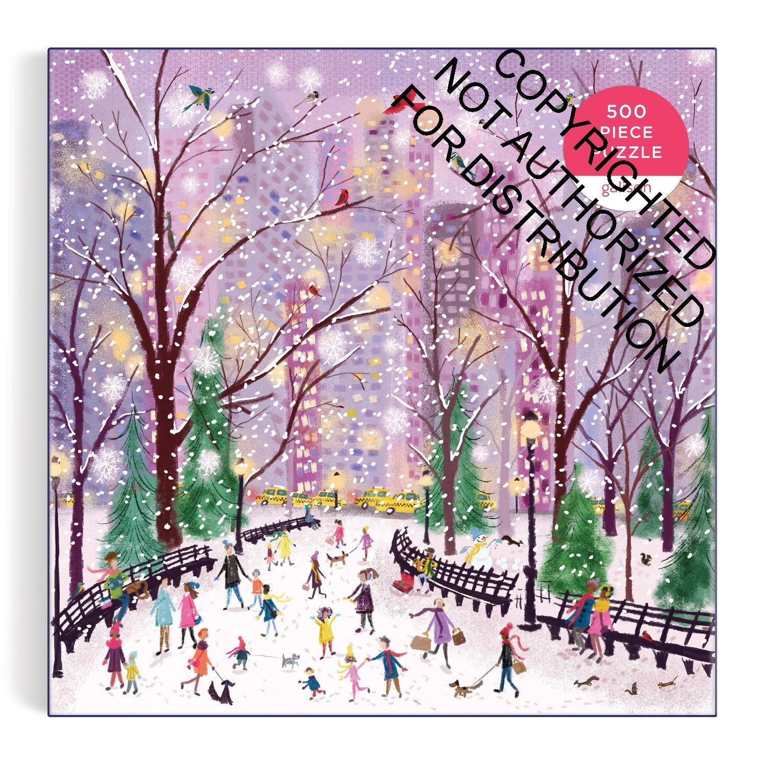 Galison | 500 Pieces |  Snowy Night Puzzle