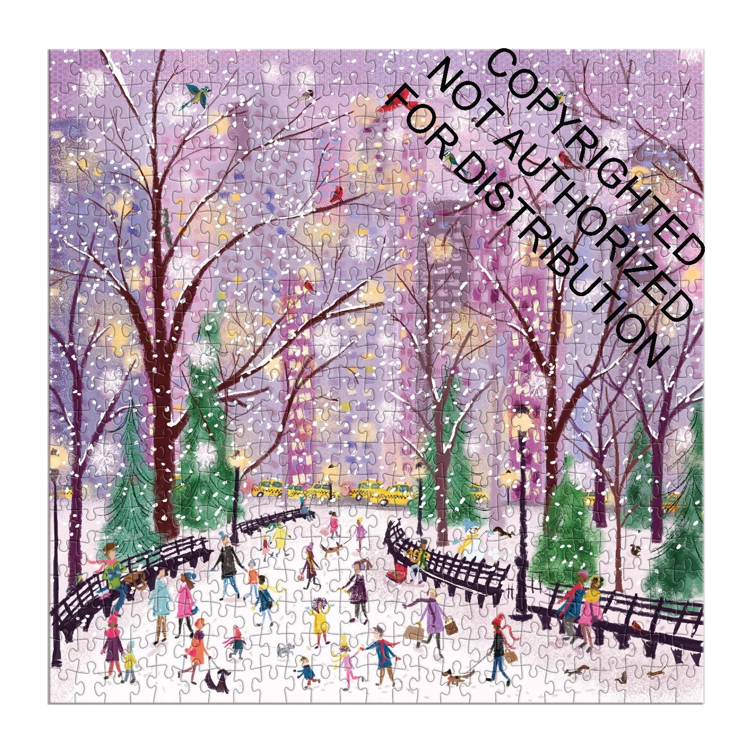 Galison | 500 Pieces |  Snowy Night Puzzle