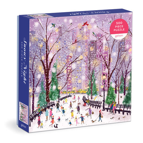 Galison | 500 Pieces |  Snowy Night Puzzle