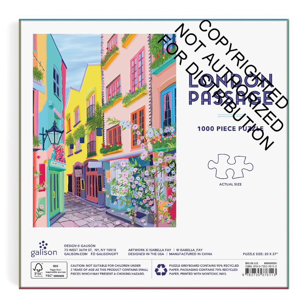 Galison | 1000 Pieces | London Passage Puzzle