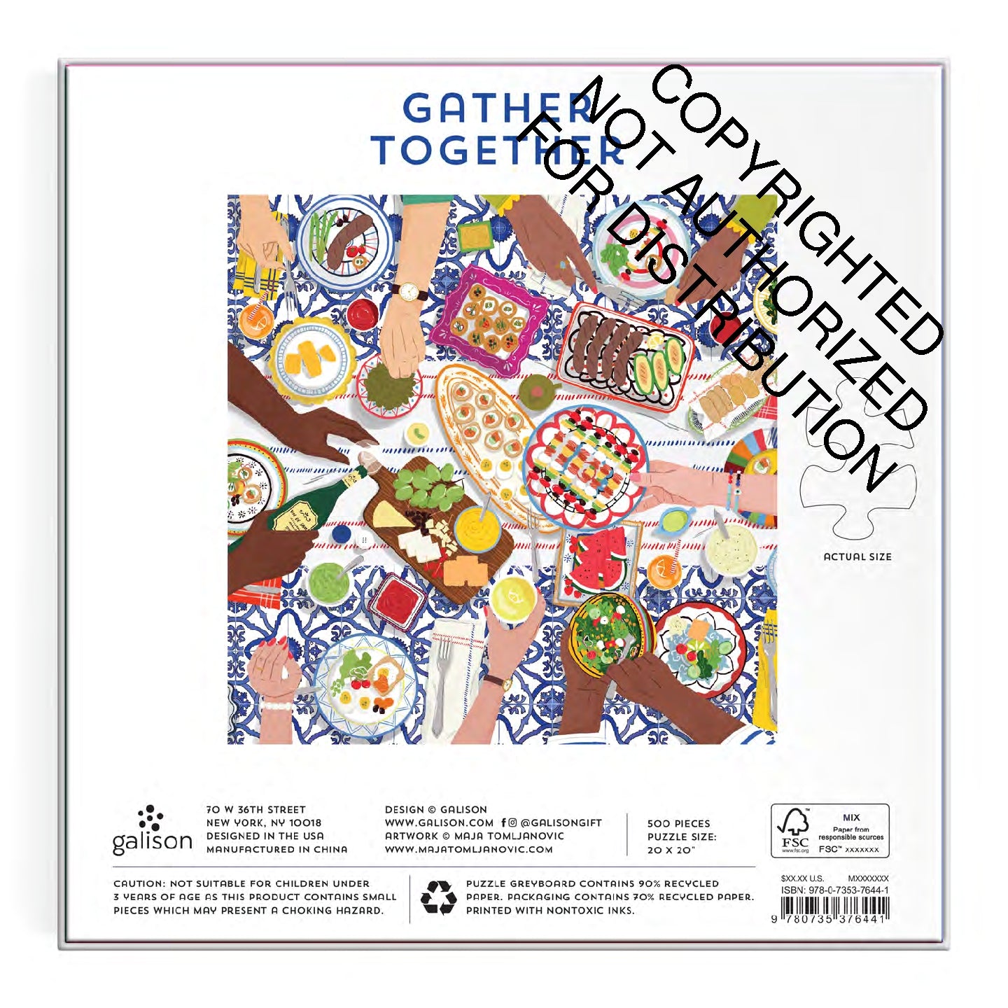 Galison | 500 Pieces | Gather Together Puzzle