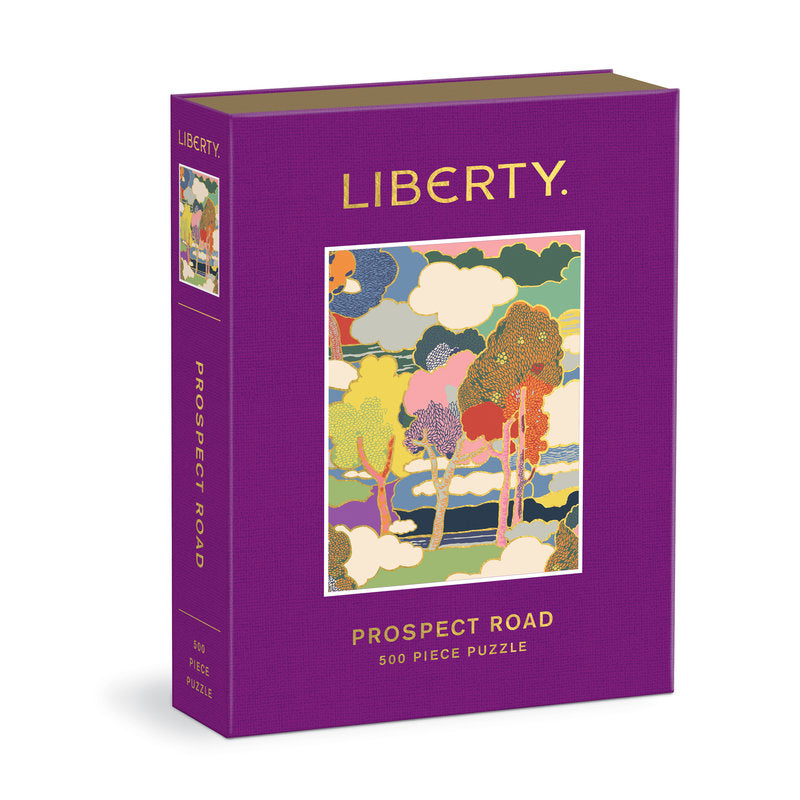 Galison | 500 Pieces | Liberty Prospect Road Book Puzzle