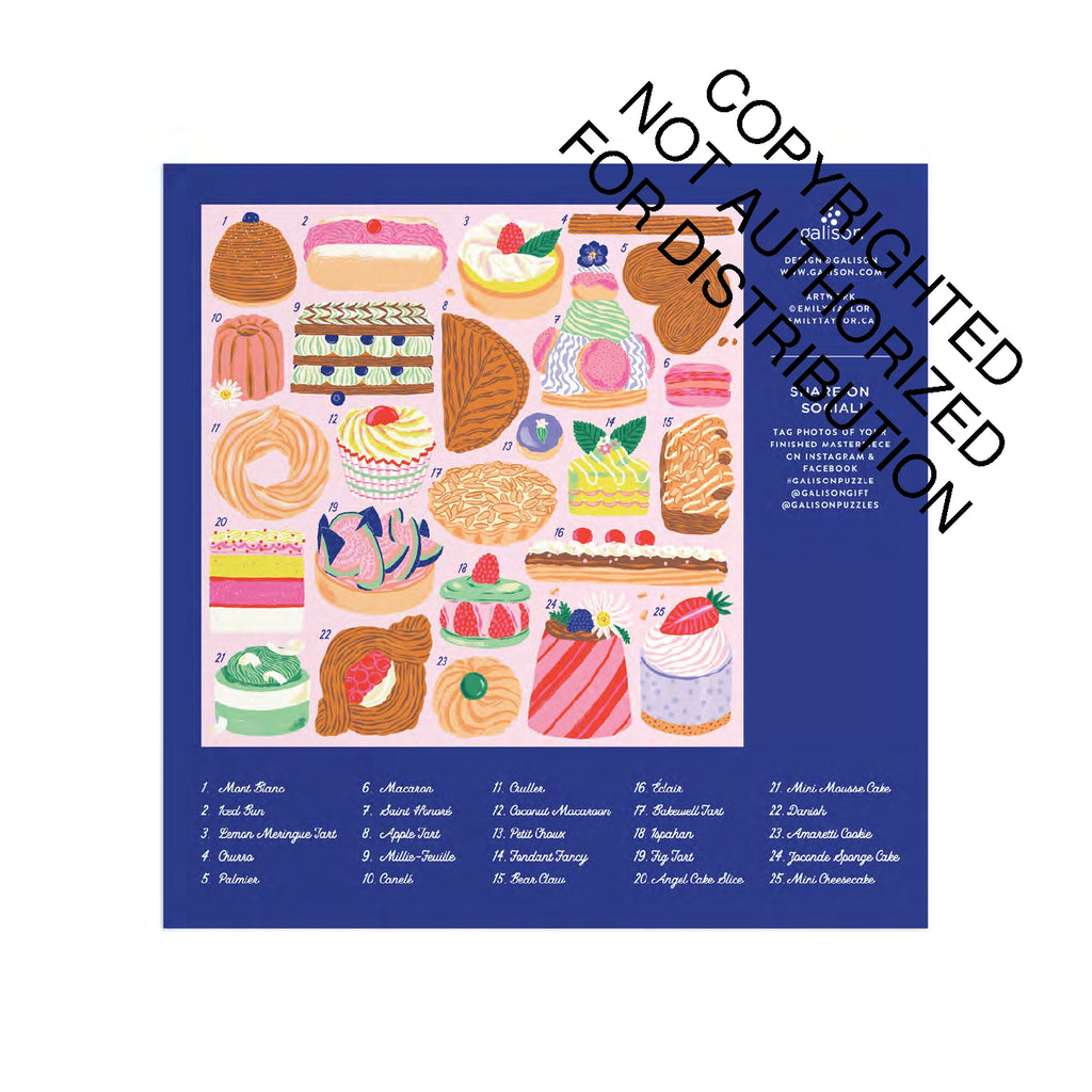 Galison | 500 Pieces | Sweet Confections Puzzle