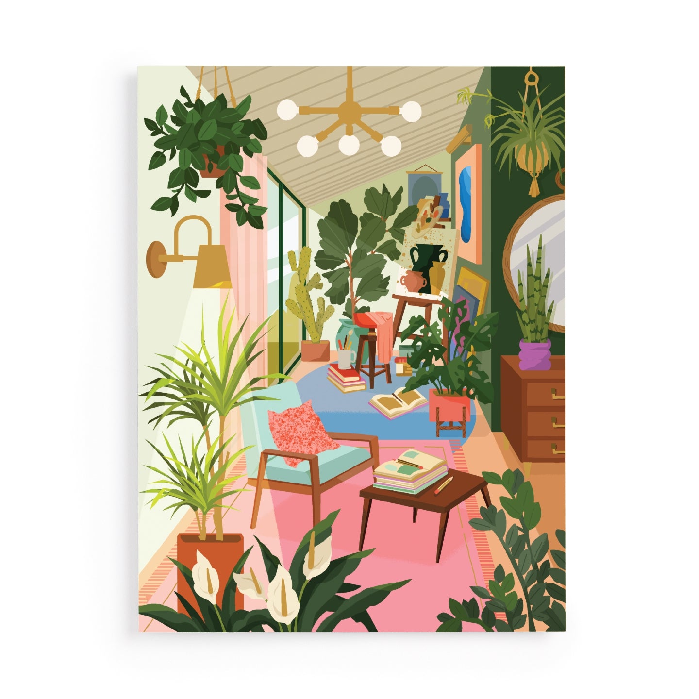 Galison | 500 Pieces | Lighting 101: Houseplants Book Puzzle