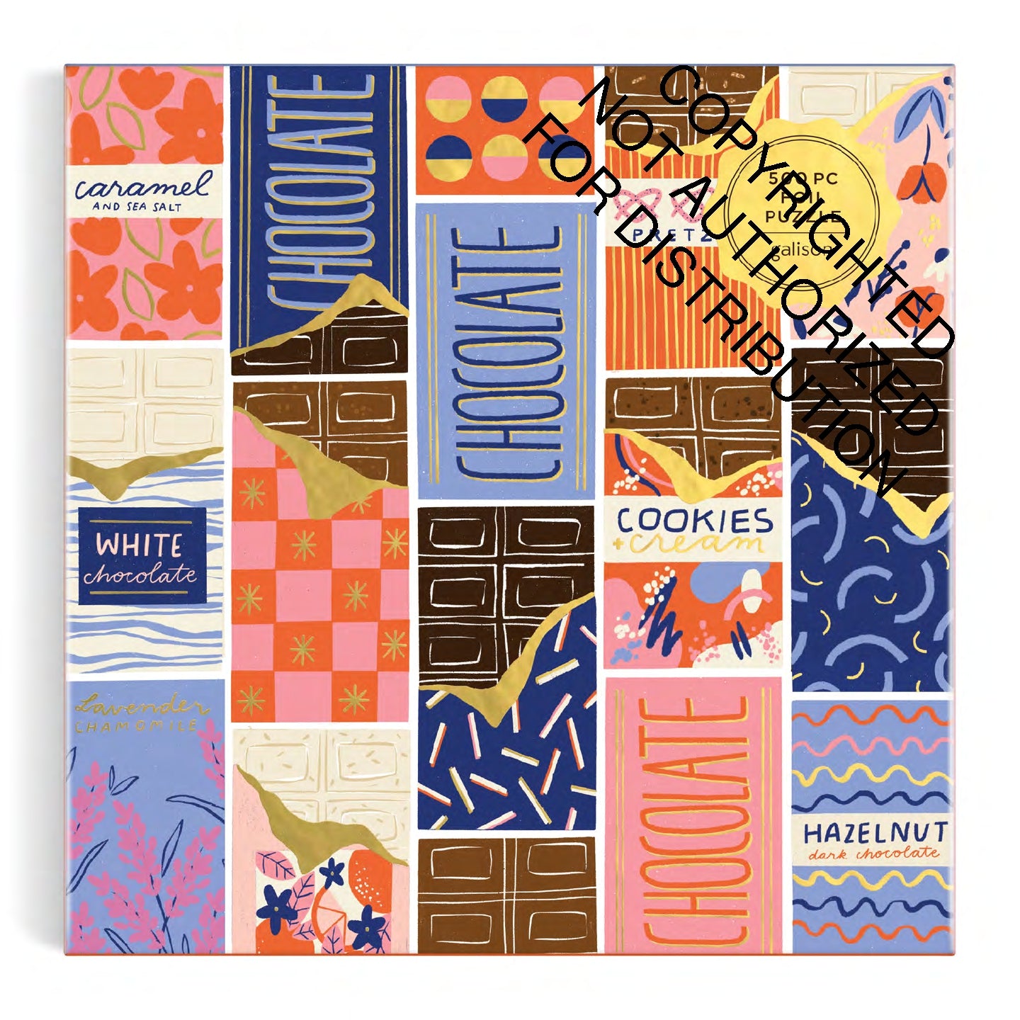 Galison | 500 Pieces | At the Chocolate Bar Foil Puzzle