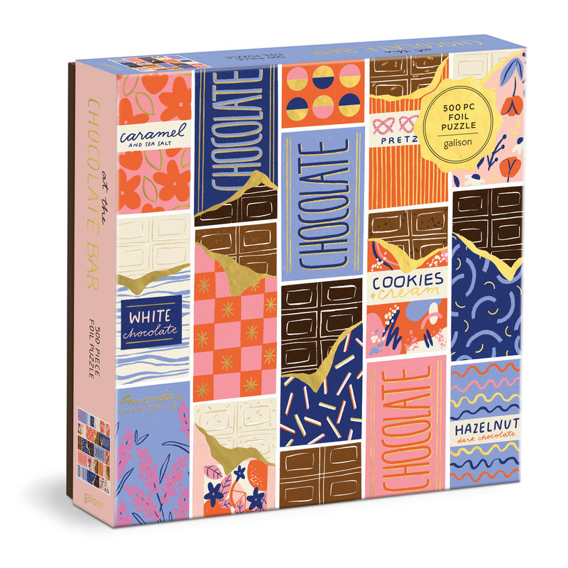 Galison | 500 Pieces | At the Chocolate Bar Foil Puzzle