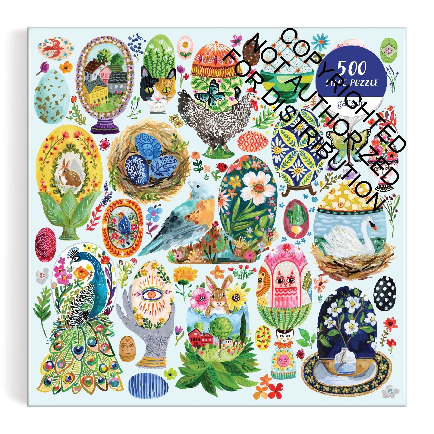 Galison | 500 Pieces | Artisanal Eggs Puzzle