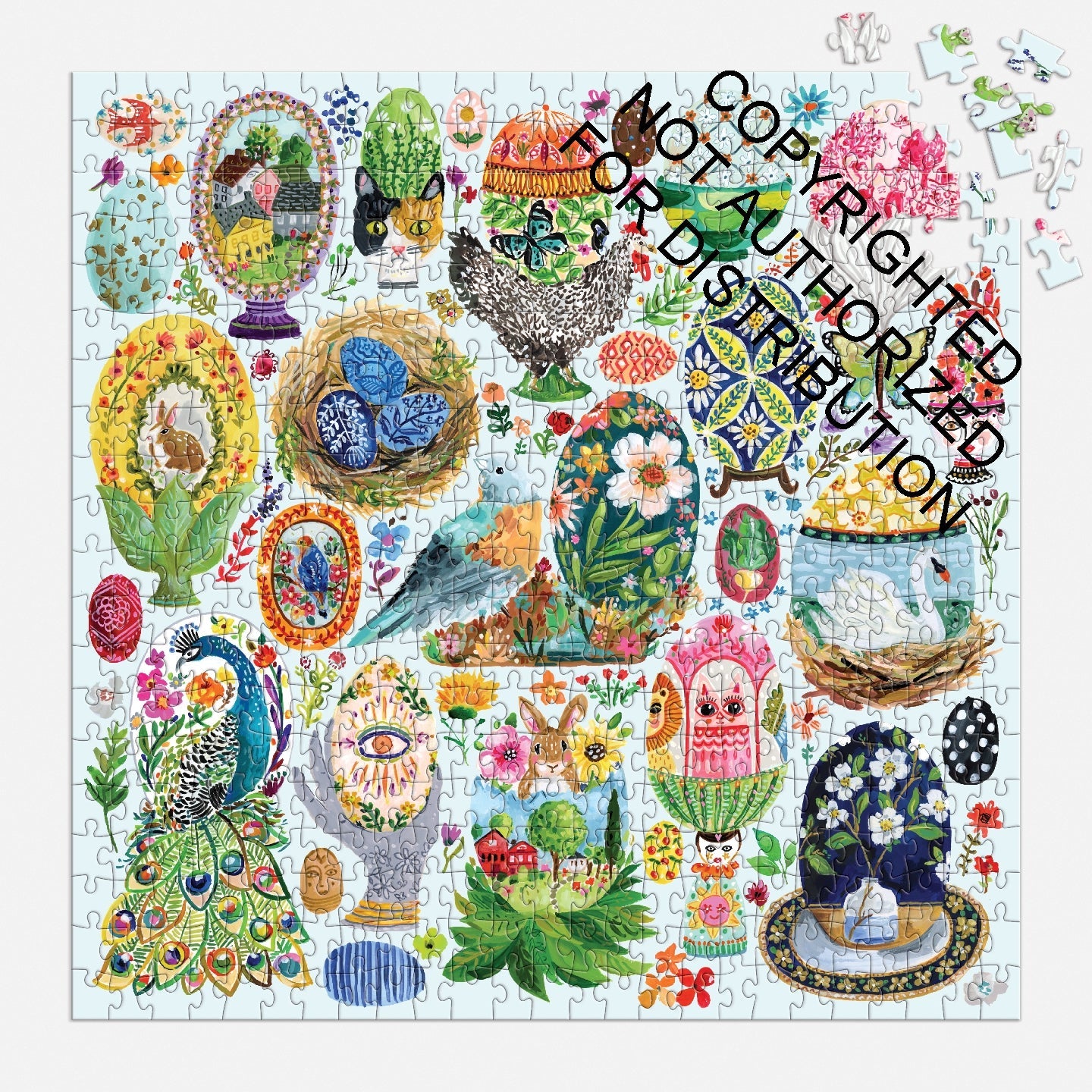 Galison | 500 Pieces | Artisanal Eggs Puzzle