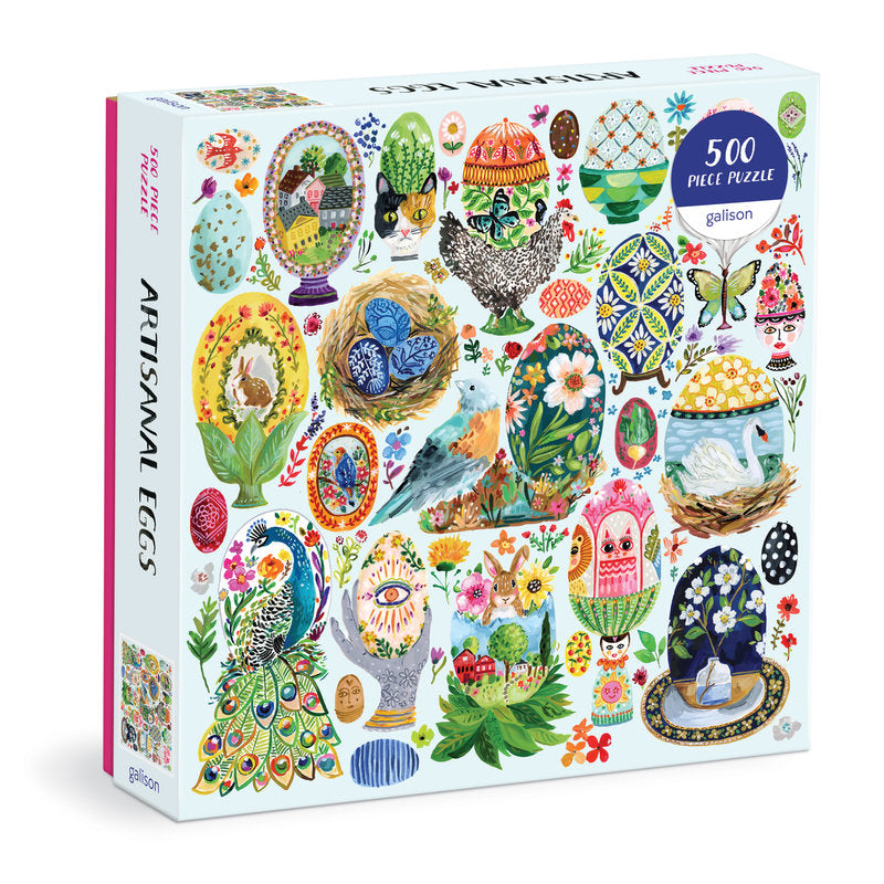 Galison | 500 Pieces | Artisanal Eggs Puzzle