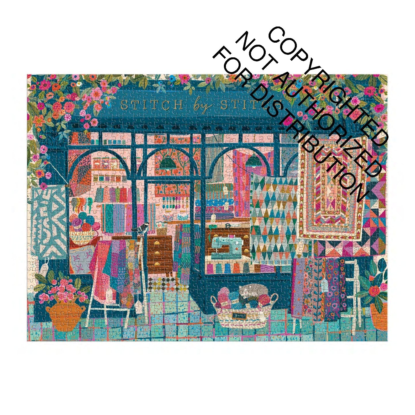Galison | 1000 Pieces | Stitch by Stitch Puzzle