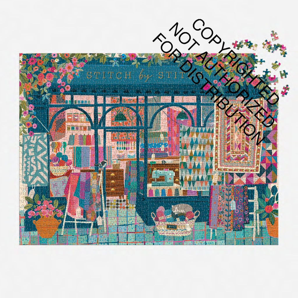Galison | 1000 Pieces | Stitch by Stitch Puzzle