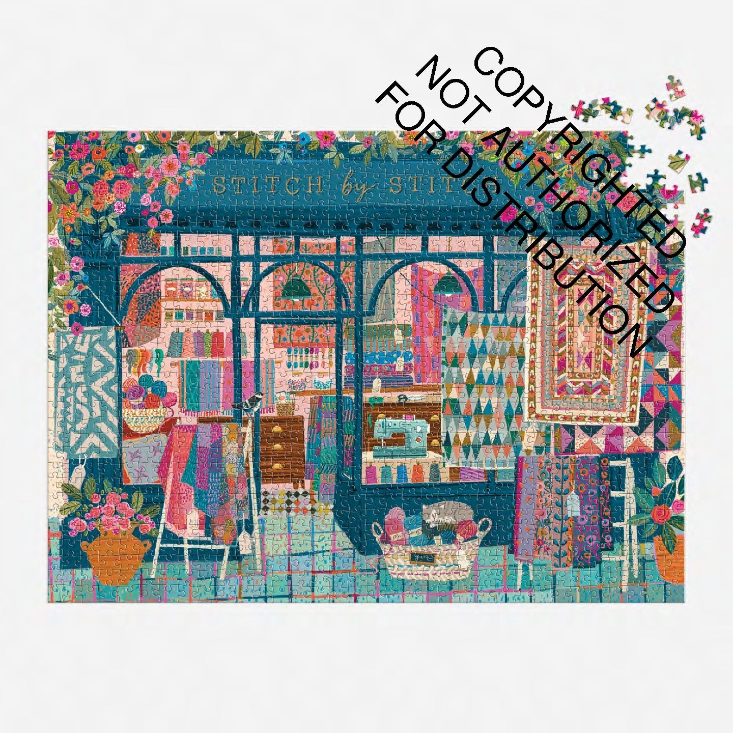 Galison | 1000 Pieces | Stitch by Stitch Puzzle