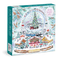 Galison | 500 Pieces | Alpine Village Snowglobe Foil Puzzle