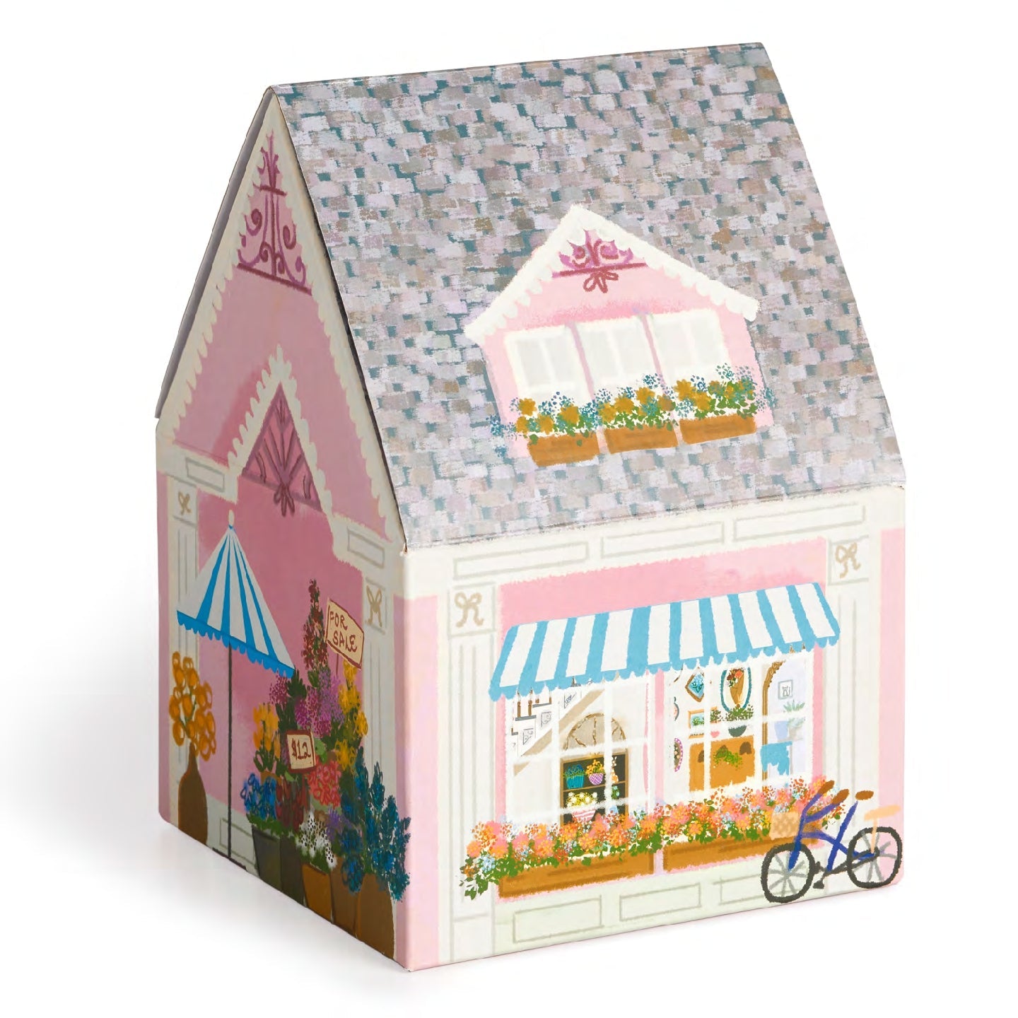 Galison | 500 Pieces |  Flower Shop House Puzzle