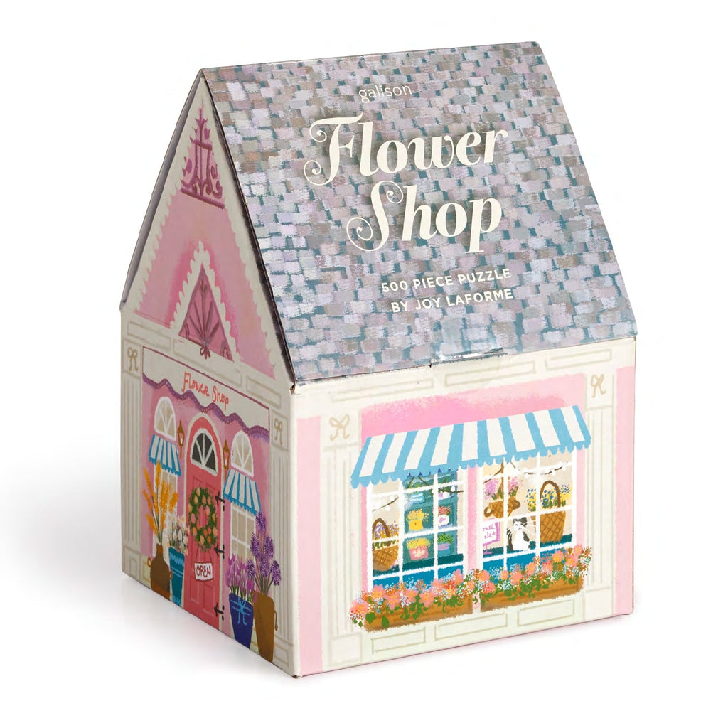 Galison | 500 Pieces |  Flower Shop House Puzzle