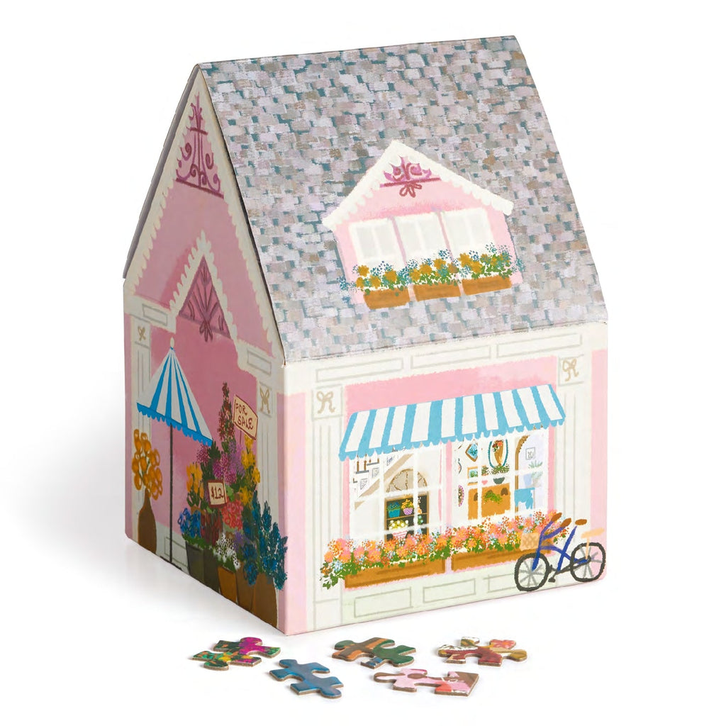 Galison | 500 Pieces |  Flower Shop House Puzzle