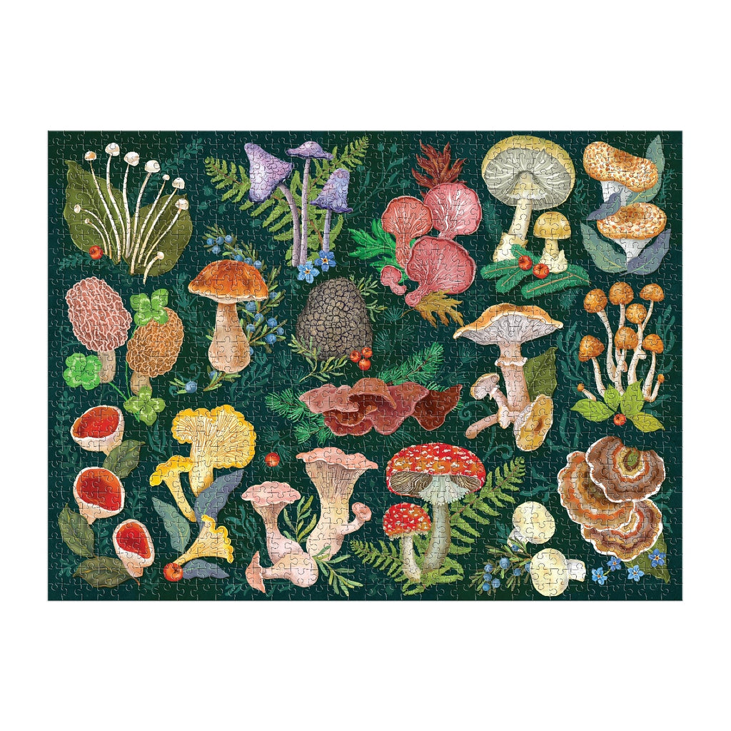 Galison | 1000 Pieces | World of Mushrooms Puzzle