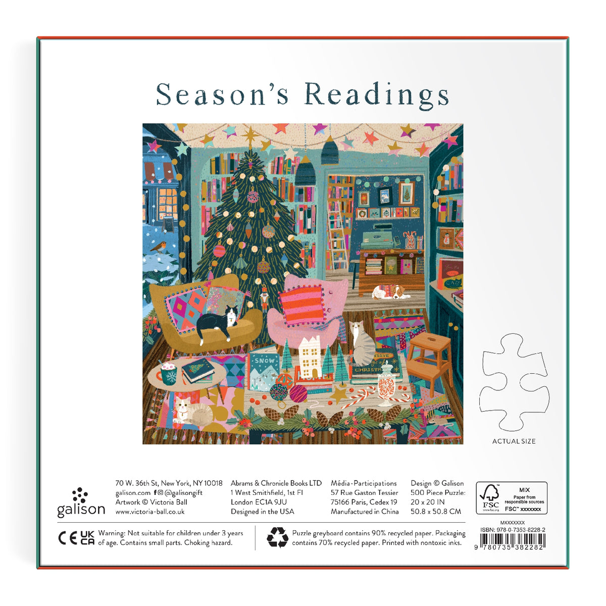 Galison | 500 Pieces | Season's Readings