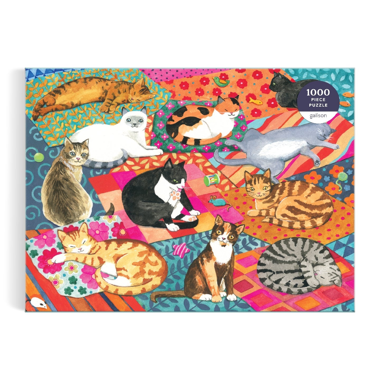 Galison | 1000 Pieces | Lounging Cats Puzzle