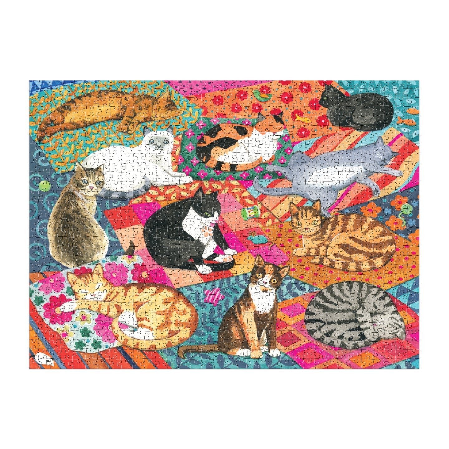 Galison | 1000 Pieces | Lounging Cats Puzzle