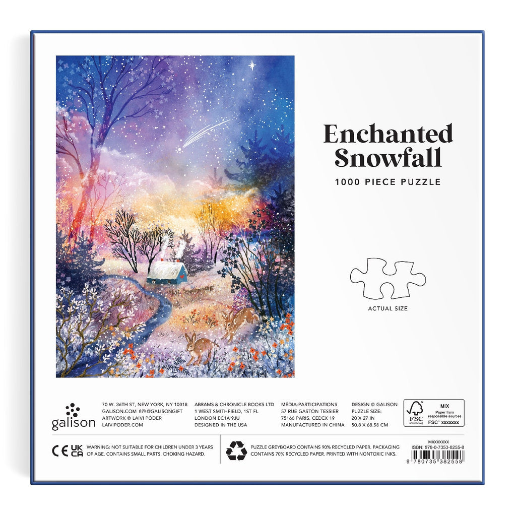 Galison | 1000 Pieces | Enchanted Snowfall Puzzle