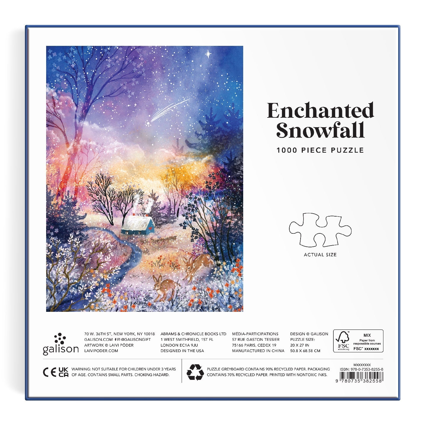 Galison | 1000 Pieces | Enchanted Snowfall Puzzle