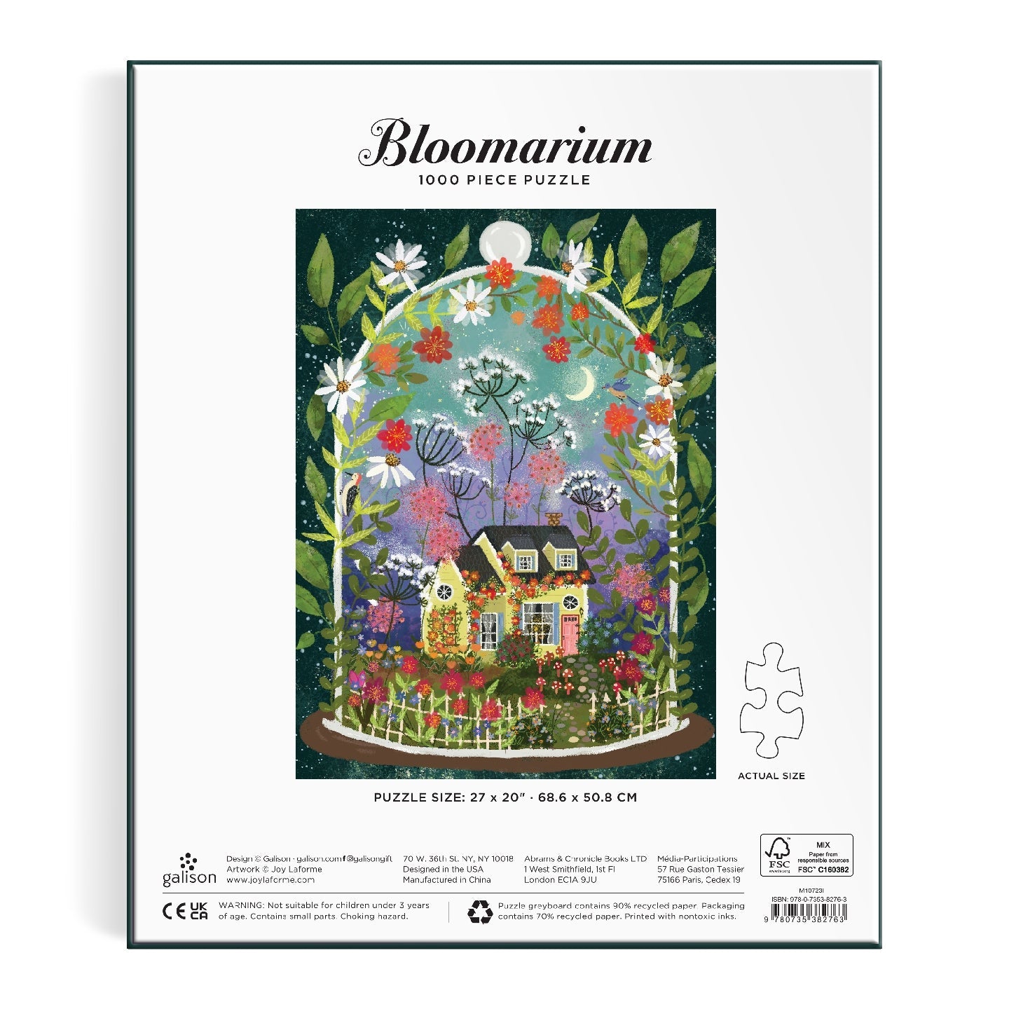 Galison | 1000 Pieces | Bloomarium Puzzle
