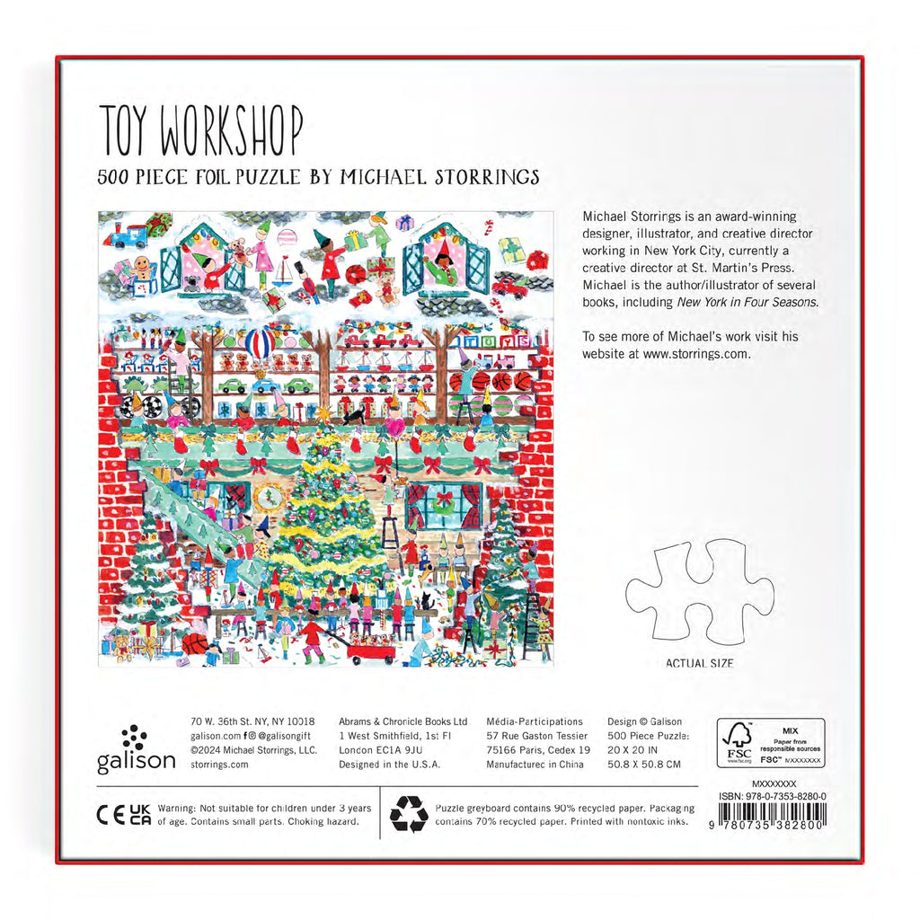 Galison | 500 Pieces |  Toy Workshop