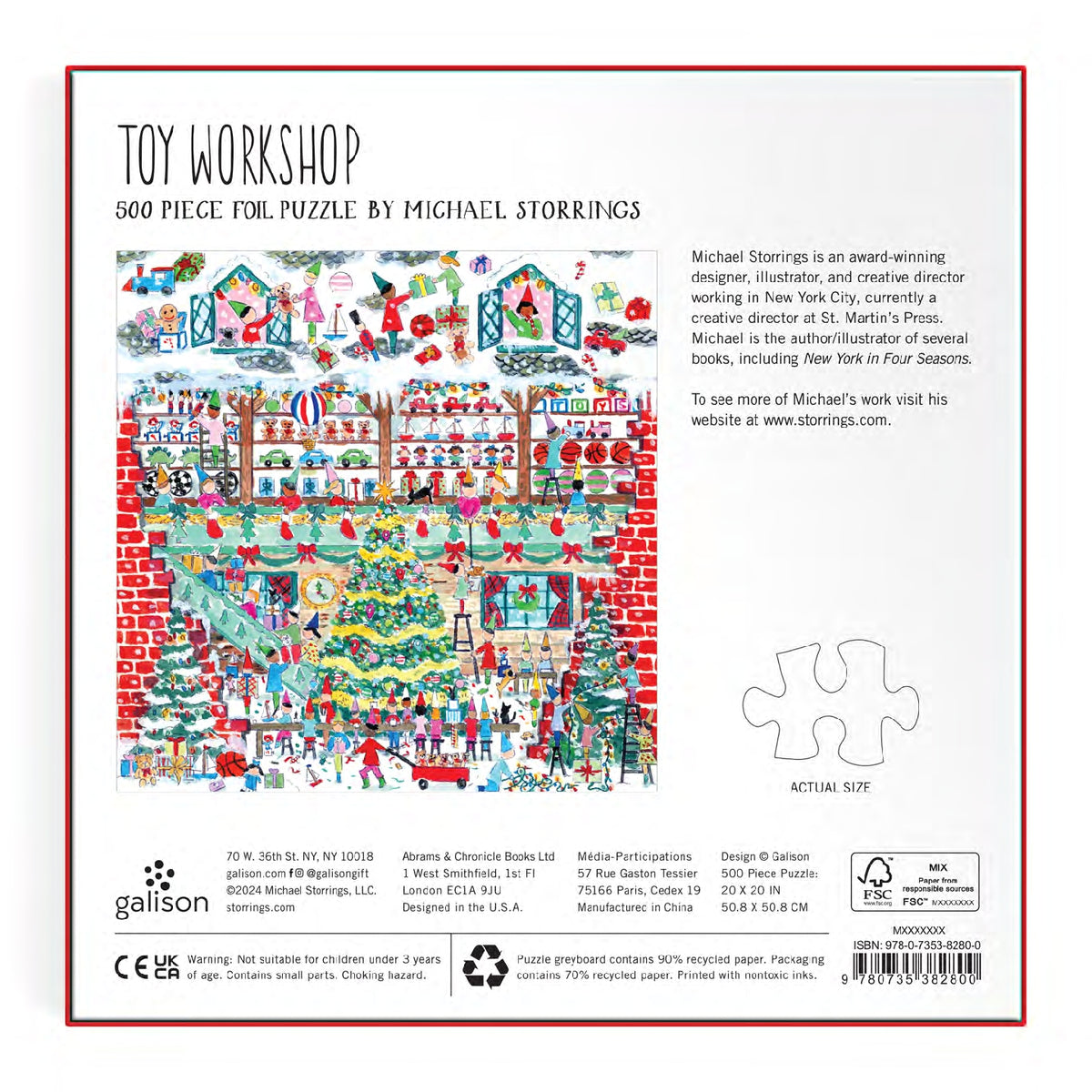 Galison | 500 Pieces |  Toy Workshop