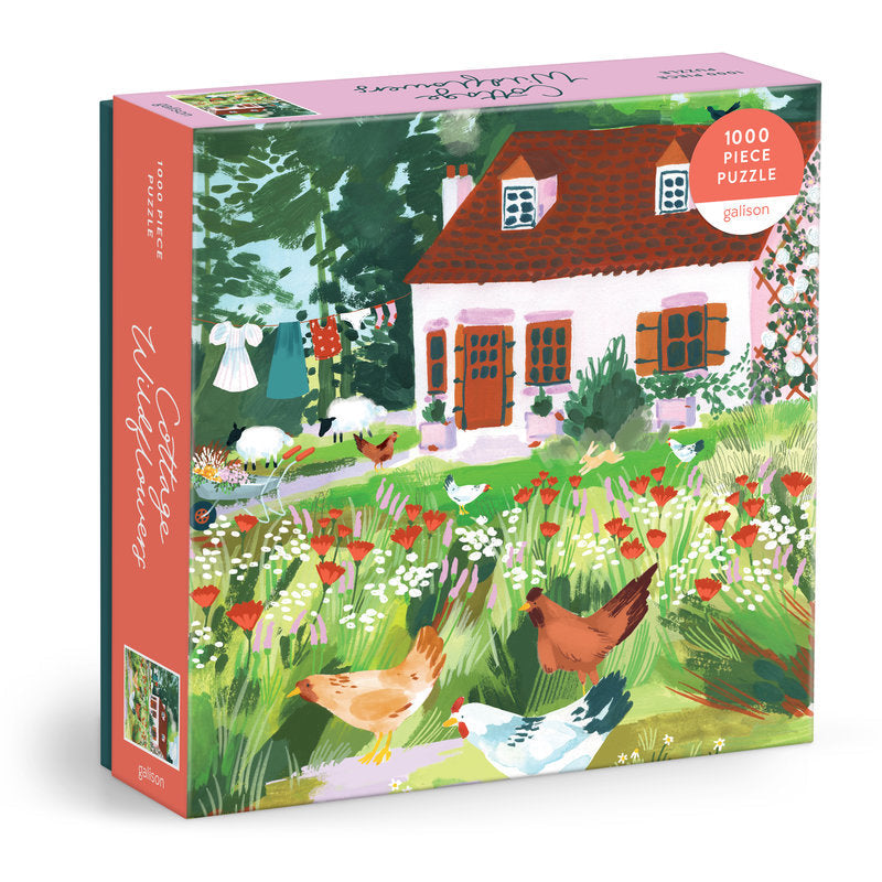 Galison | 1000 Pieces | Cottage Wildflowers Puzzle